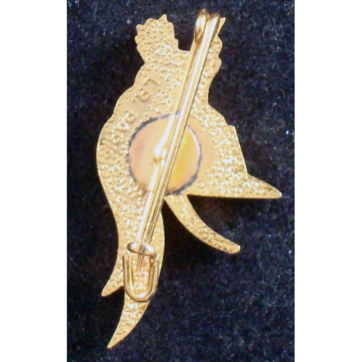 Insigne du 11° escadron du 6° régiment de dragons fabrication LR Paris