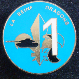 insigne du 1° escadron du 6° régiment de dragons Delsart n° 84