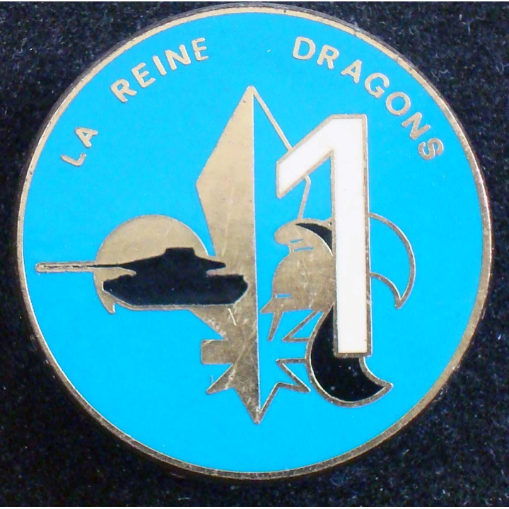 insigne du 1° escadron du 6° régiment de dragons Delsart n° 84