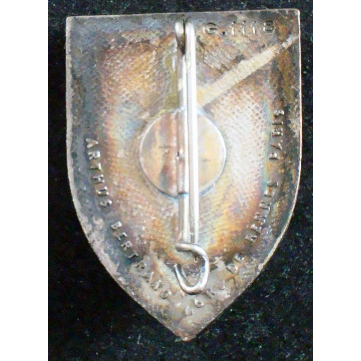 Insigne du 18° régiment de dragons Arthus Bertrand Paris G.1118 émail