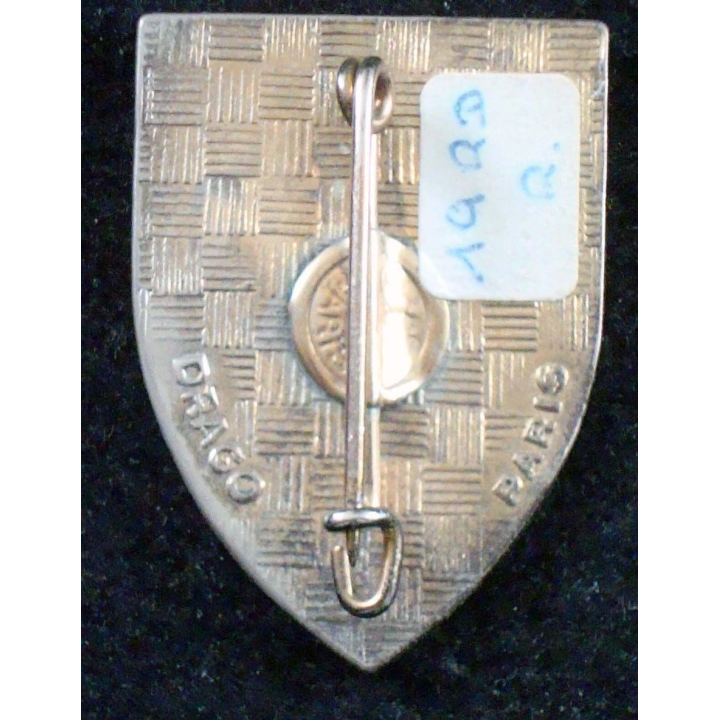 Insigne du 19° régiment de dragons de fabrication Drago Paris retirage