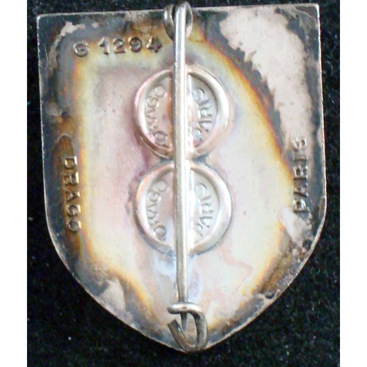 Insigne du 21° régiment de dragons Drago Paris G. 1294 en émail