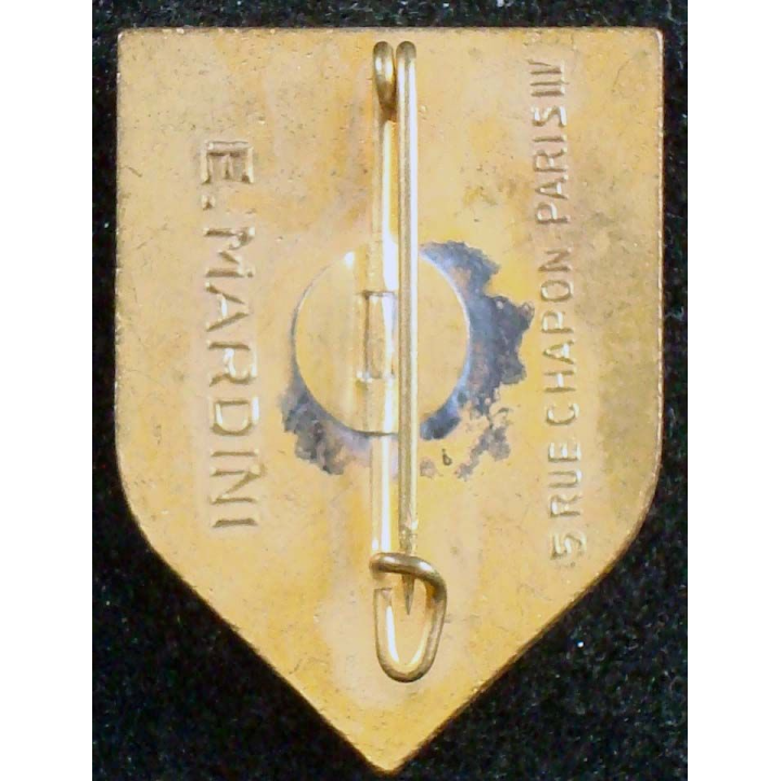 Insigne du 31° régiment de dragons Mardini en émail casque plat