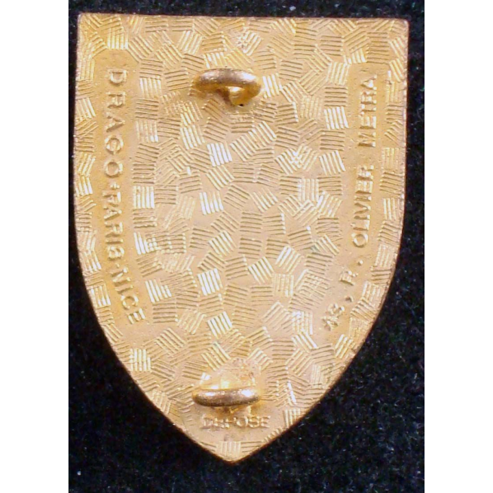insigne du 31° régiment de dragons Drago Olivier Métra casque relief