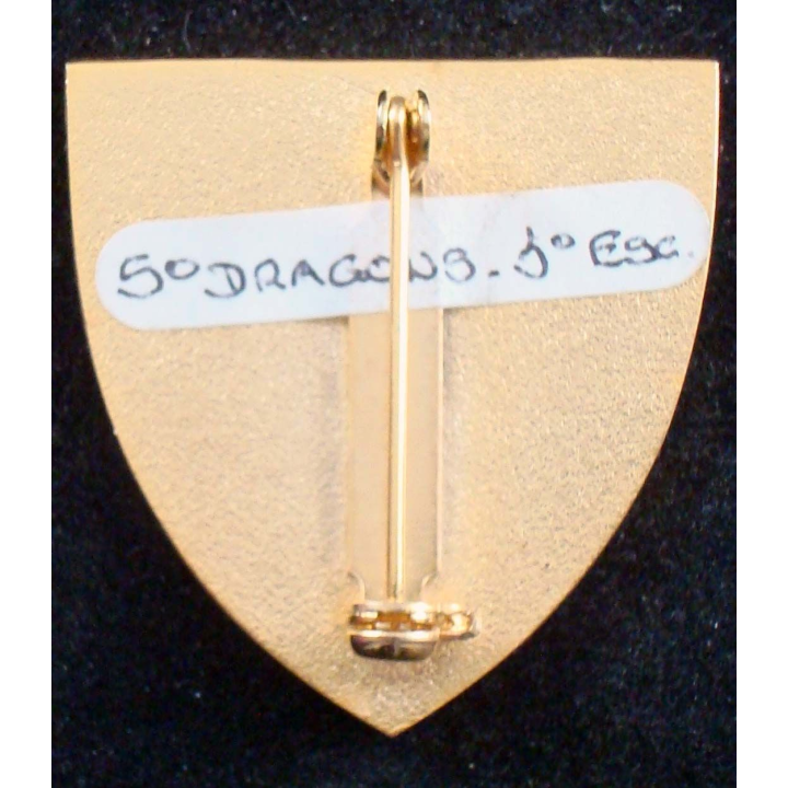 Insigne métallique du 3° escadron du 5° régiment de dragons