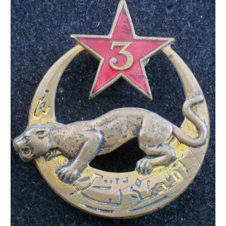 Insigne du 3° régiment de spahis algériens Mardini en émail