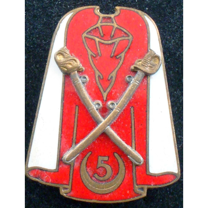 insigne du 5° régiment de spahis algériens Arthus Bertrand G. 1529