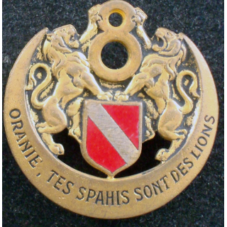 Insigne du 8° régiment spahis algériens Drago Olivier Métra H. 671