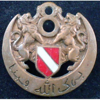 Insigne 8° régiment spahis algériens Arthus Bertrand devise en arabe