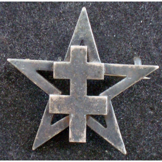 insigne du 1° régiment de marche de spahis marocains en argent