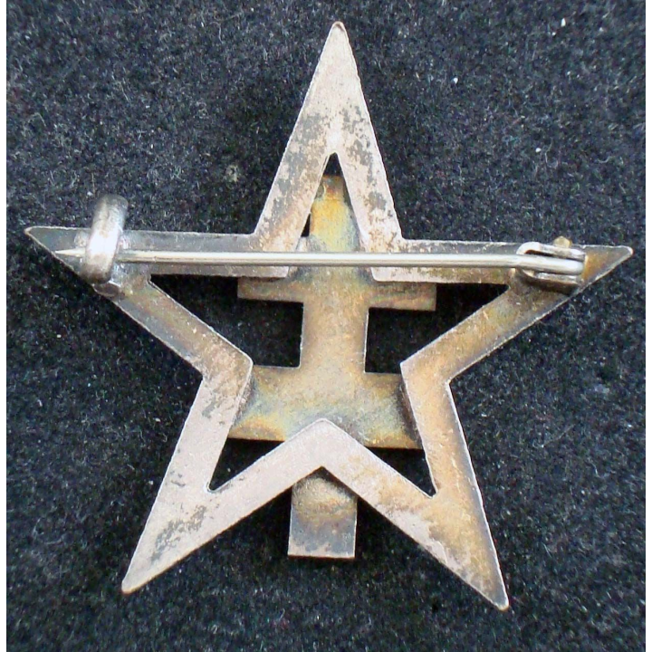 insigne du 1° régiment de marche de spahis marocains en argent