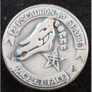 Insigne du 2° escadron du 1° régiment de spahis de fabrication FIA