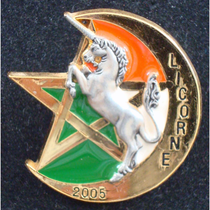 Insigne du 3° escadron du 1° régiment de spahis opération Licorne 2005