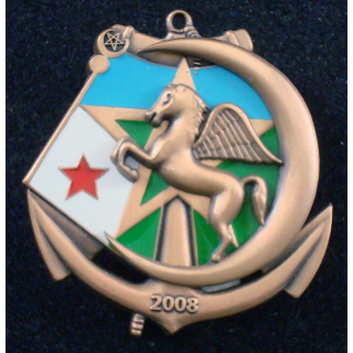 Insigne du 3° escadron du 1° régiment de spahis à Djibouti en 2008