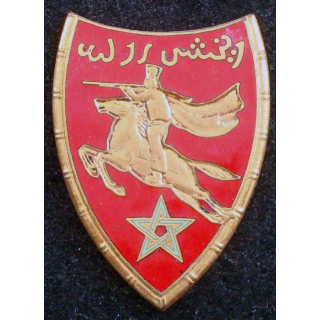 Insigne du 2° régiment de spahis marocains de fabrication Courtois