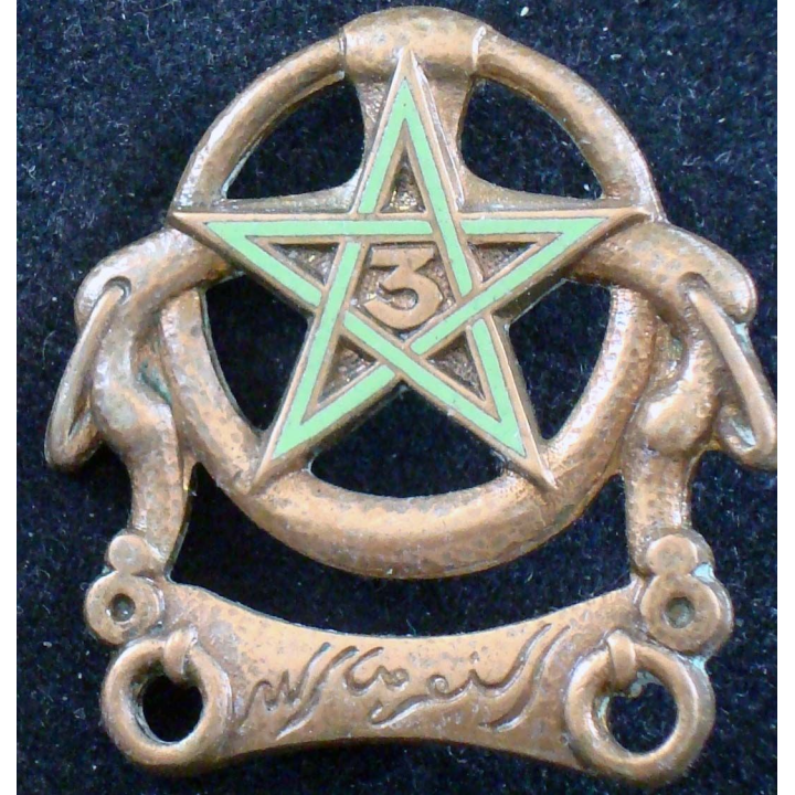Insigne du 3° régiment de spahis marocains Drago Paris