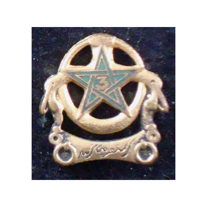 Insigne miniature du 3° régiment de spahis marocains Drago Paris