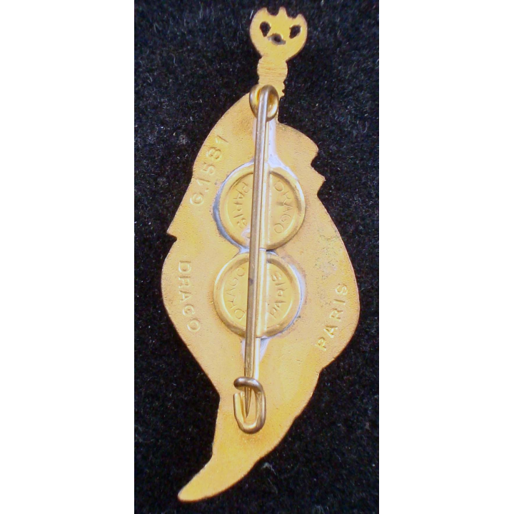Insigne du 23° régiment de spahis marocains Drago G. 1581 en émail