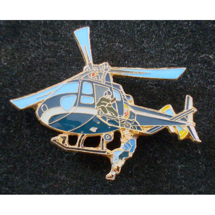 Pin's métallique d'hélicoptère de la gendarmerie