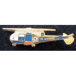 Pin's métallique d'hélicoptère de la gendarmerie