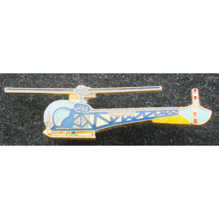 Pin's métallique d'hélicoptère de la gendarmerie