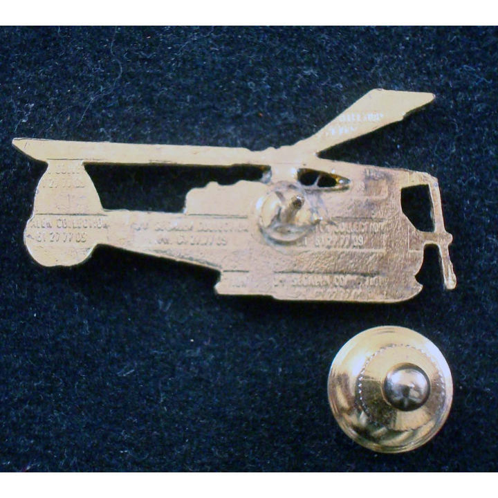Pin's métallique d'hélicoptère de la gendarmerie