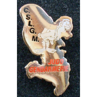 Pin's métallique du CSLGM judo de la gendarmerie