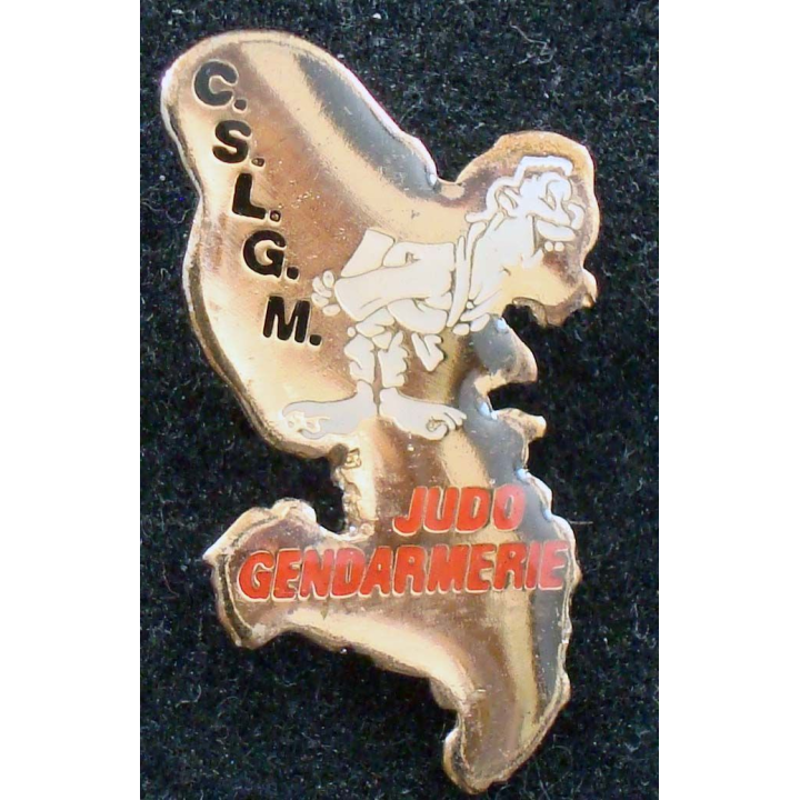 Pin's métallique du CSLGM judo de la gendarmerie