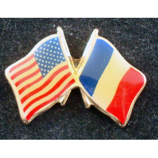 Pin's métallique franco américain