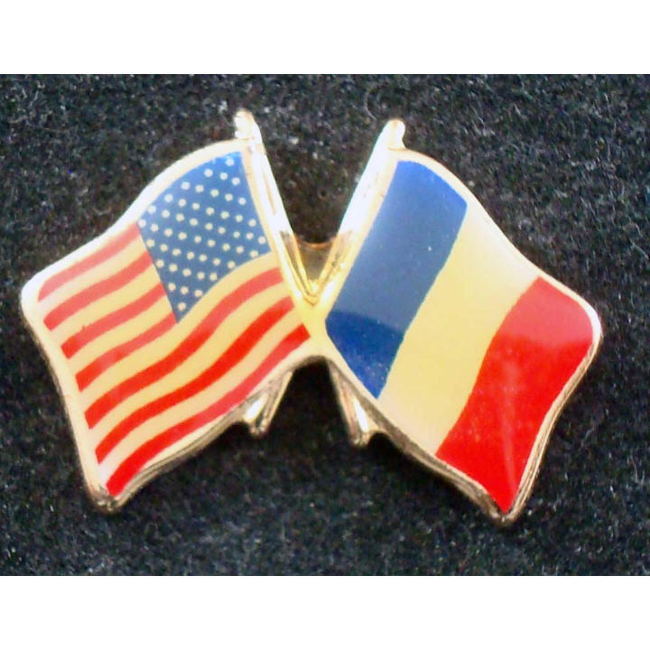 Pin's métallique franco américain