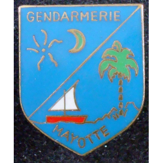 écu de la gendarmerie de Mayotte de fabrication Drago Paris