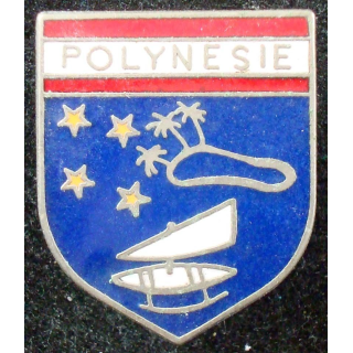 écu de la gendarmerie de Polynésie de fabrication A.B Paris G. 2328