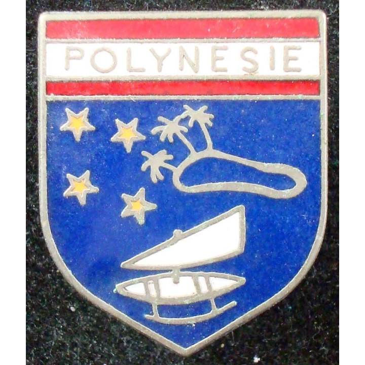 écu de la gendarmerie de Polynésie de fabrication A.B Paris G. 2328