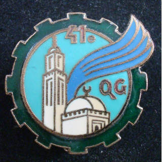Insigne de la 41° compagnie de quartier général Drago Paris G. 2959