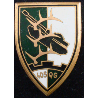 Insigne de la 405° cie de QG fabrication Drago Paris G. 1735.