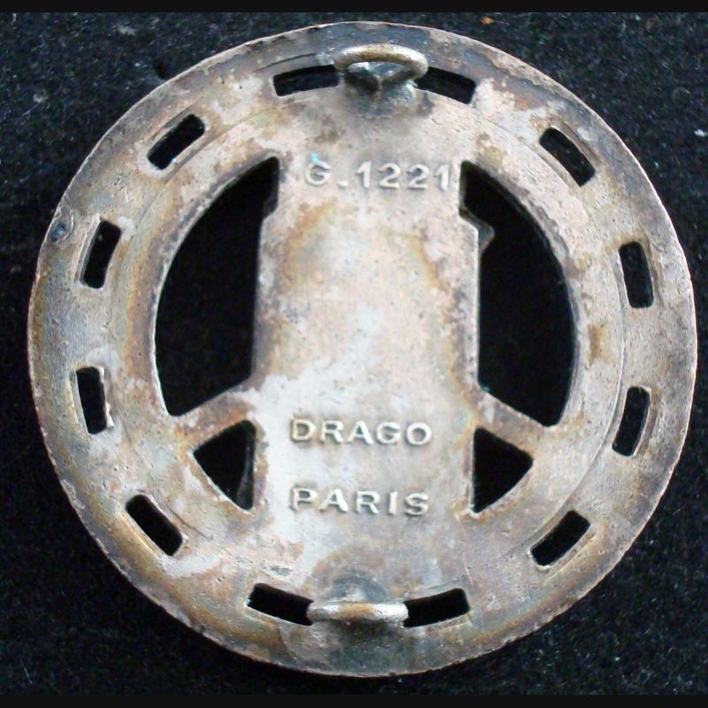 IN14540 - INSIGNE Centre d’Instruction du Train N° 153, émail, dos guilloché