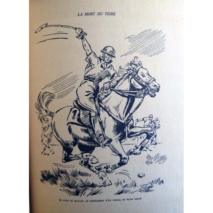 Vieux livre cartonné intitulé la mort du Tigre aux Editions Hachette