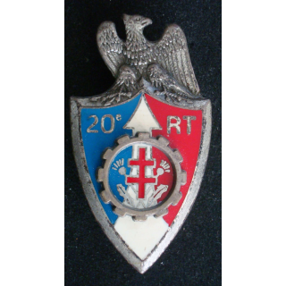 Insigne métallique du 20° régiment du train Drago G. 2959