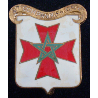 insigne métallique du 37° compagnie de camp Drago Paris G. 2000