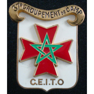 Insigne métal du 37° groupement de camp Ballard Combs la Ville G. 3650
