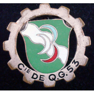 Insigne de la 53° compagnie de quartier général Drago Paris H. 791