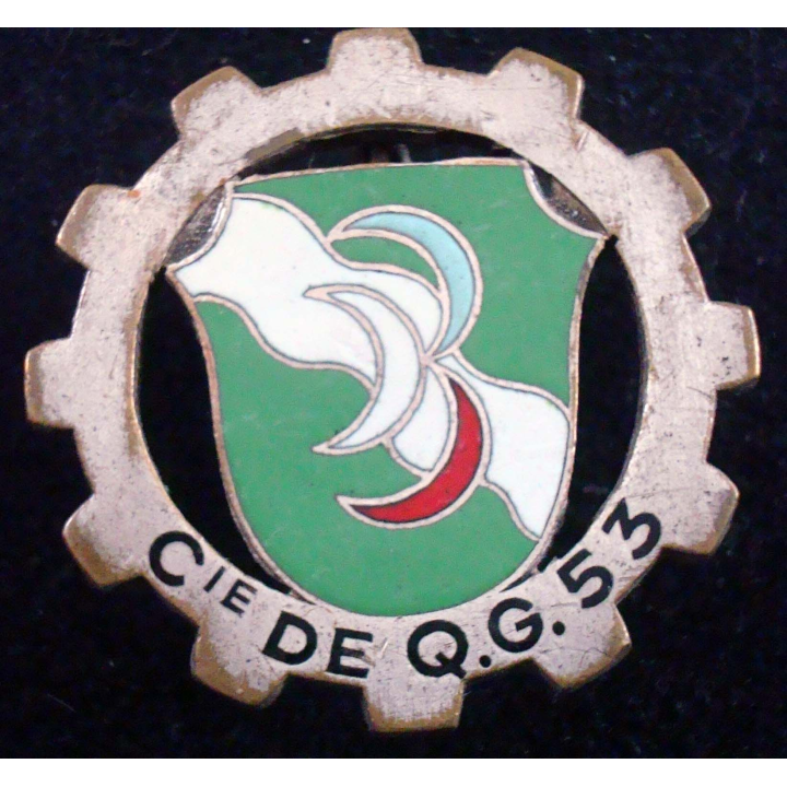 Insigne de la 53° compagnie de quartier général Drago Paris H. 791