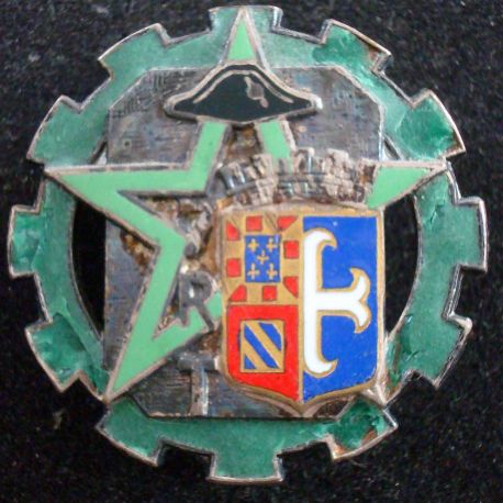 INSIGNE MILITAIRE 9 ème COMPAGNIE REGIONALE DU TRAIN FABRICANT DRAGO Paris Nice