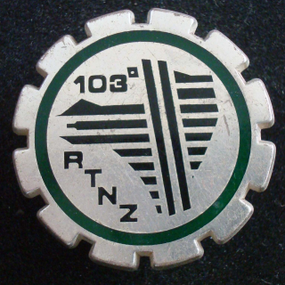 Insigne du 103° régiment du train de zone de Défense G. 3250