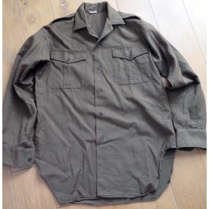 Chemise modèle 1948 en laine de taille 36 GM avec étiquette Mitin