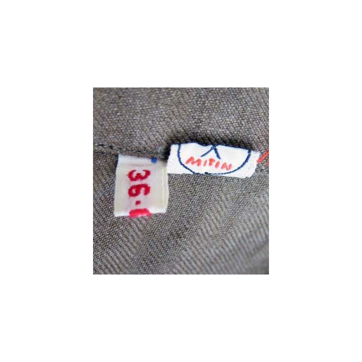 Chemise modèle 1948 en laine de taille 36 GM avec étiquette Mitin