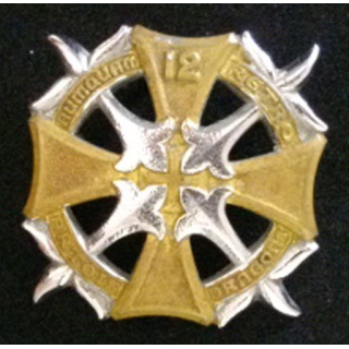 12° régiment de dragons bronze et Chrome de fabrication Drago G. 1157