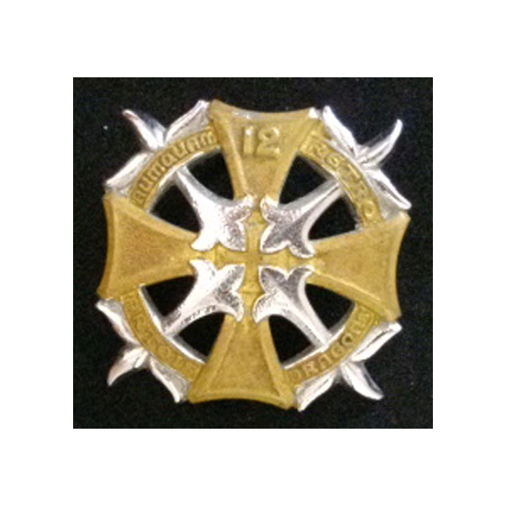 12° régiment de dragons bronze et Chrome de fabrication Drago G. 1157