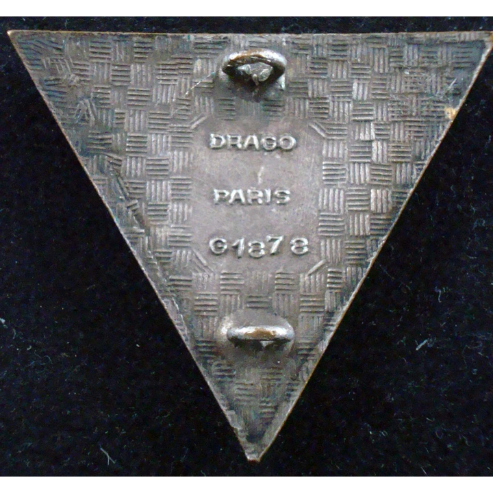 Insigne métallique du 402° bataillon des services Drago G. 1878 émail
