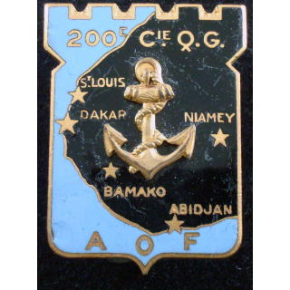 Insigne métallique de la 200° Compagnie de QG Drago Paris G. 1585.
